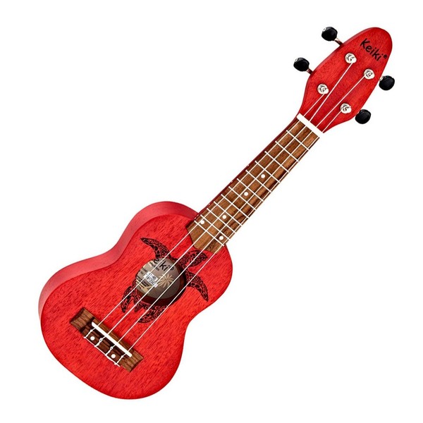 Ortega K1-RD Keiki Sopranino, Fire Red - Front