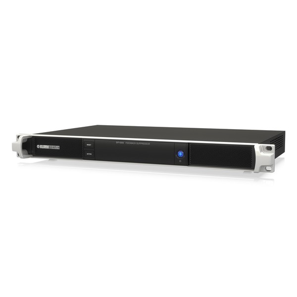 Klark Teknik DF1000 Fully-Automatic Dual-Channel Feedback Suppressor, Front Angled Left