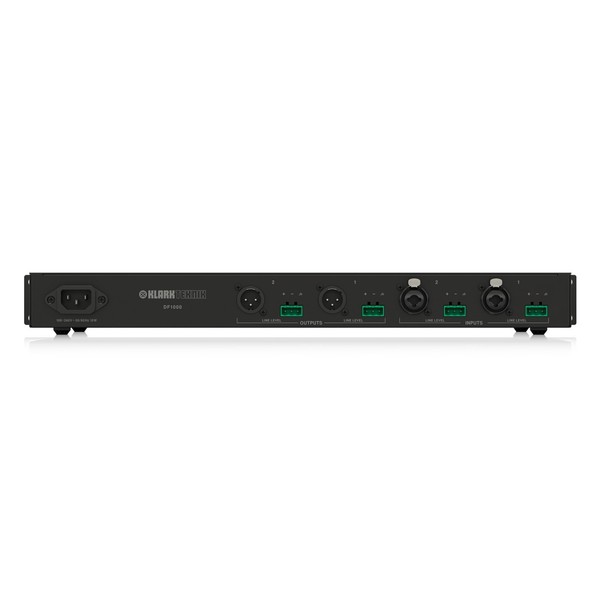 Klark Teknik DF1000 Fully-Automatic Dual-Channel Feedback Suppressor, Rear