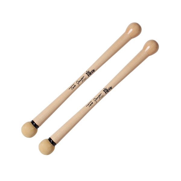 Vic Firth Tom Gauger Chamois/Wood Bass Drum Mallets - Main Image