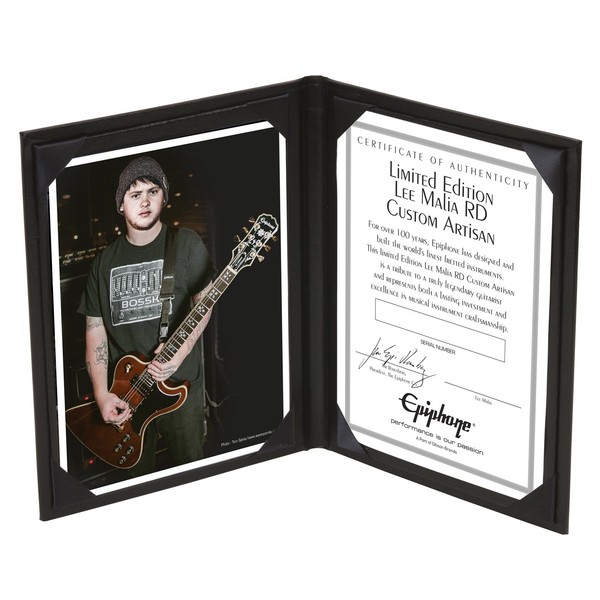 Epiphone Ltd Ed Lee Malia RD Signed COA