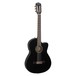 Fender CN-140SCE Acoustic Guitar, Black With Case Front