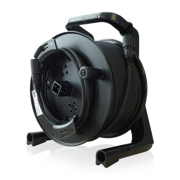 Klark Teknik Tour-Grade Cat5e Network Cable, 50m Reel, Angled Left