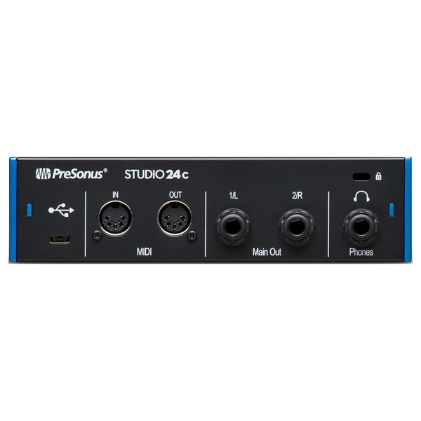 Studio 24C Audio Interface - Back