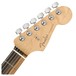 Fender American Elite Stratocaster EB, Satin Ice Blue Metallic - Headstock