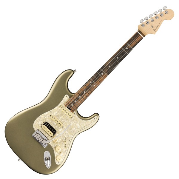 DISC Fender American Elite Stratocaster HSS EB, Satin Jade Pearl |  Gear4music