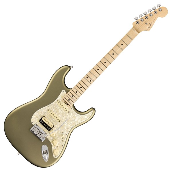 Fender American Elite Stratocaster HSS MN, Satin Jade Pearl Metallic - Main