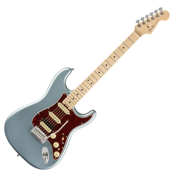Fender American Elite Stratocaster HSS MN, Satin Ice Blue Metallic - Main