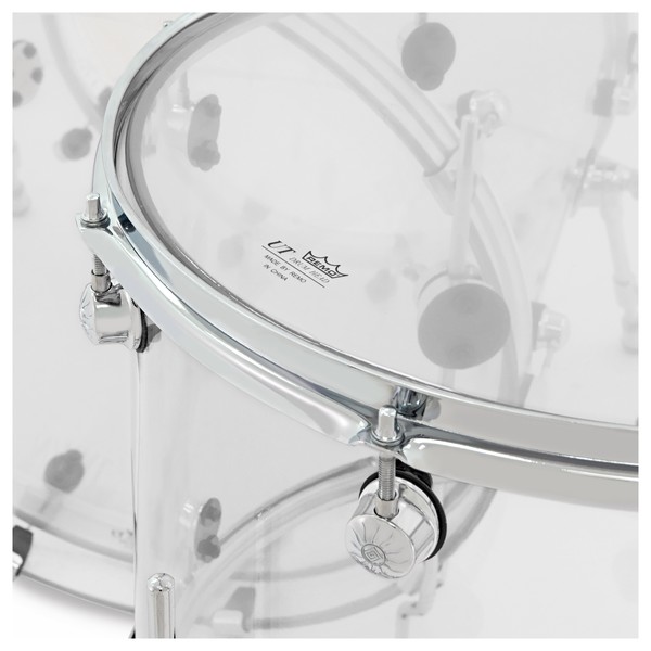 Natal Arcadia Acrylic 22" 3 Piece Shell Pack, Transparent