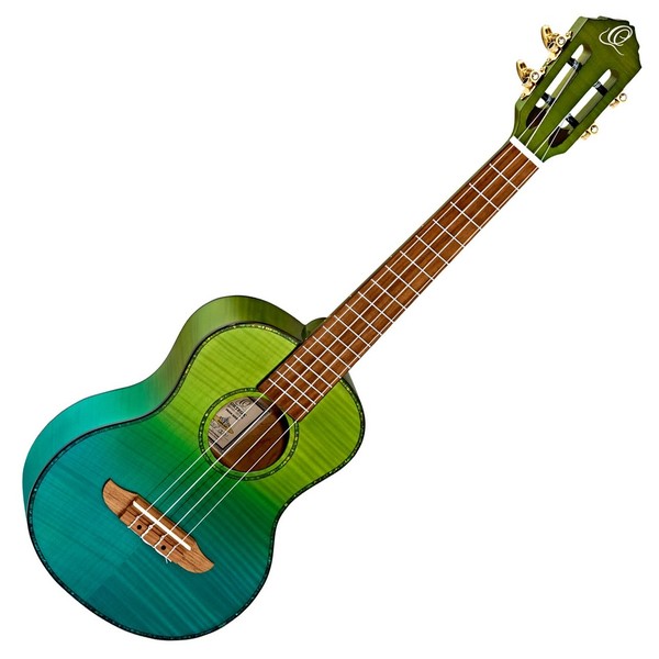 Ortega RUPR-IVY Prizm Tenor Ukulele, Flamed Maple Front View