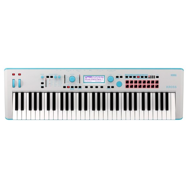 Korg Kross 61 SE, Neon Blue - Top