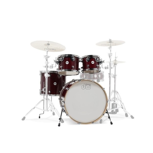 DW Design Series 22'' 4pc Shell Pack, Cherry Stain - Main image