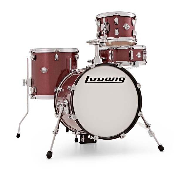 Ludwig Breakbeats Questlove 16in 4Pc Shell Pack, Wine Red Sparkle