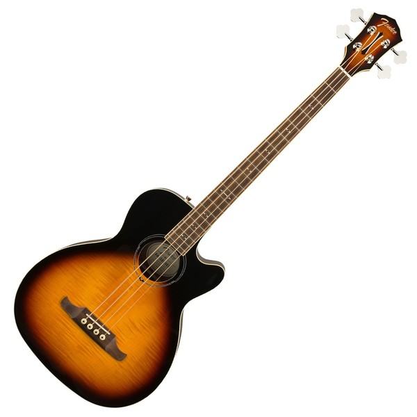 Fender FA-450CE Electro Acoustic Bass, 3-Tone Sunburst Front View