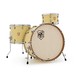 SJC Drums Heirloom 24'' 3pc Shell Pack, Matt Custard Yellow