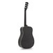 3/4 Concert Electro Acoustic Guitar by Gear4music, Black