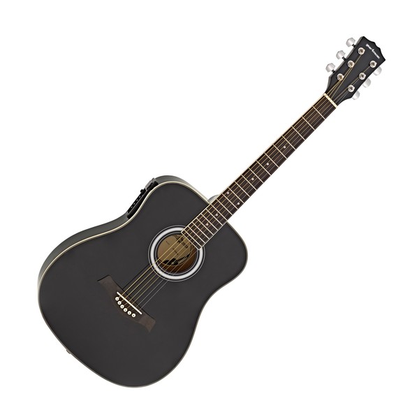 3/4 Travel Electro Acoustic Guitar by Gear4music, Black