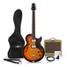 San Diego Semi Acoustic Guitar and SubZero V35RG Amp Pack, Sunburst