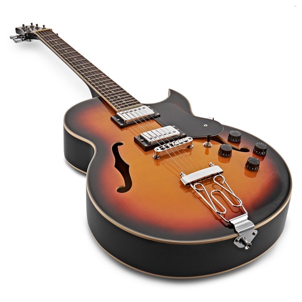 San Diego Semi Acoustic Guitar and SubZero V15G Amp Pack, Sunburst
