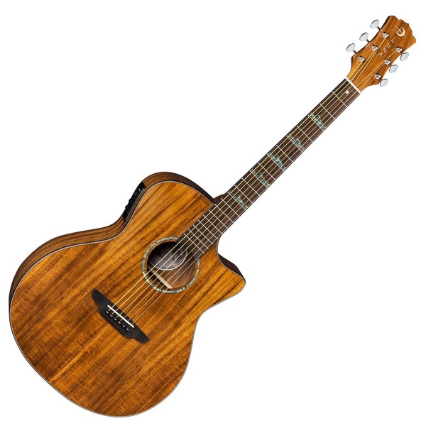 Luna High Tide Koa Grand Concert CAW Electro Acoustic
