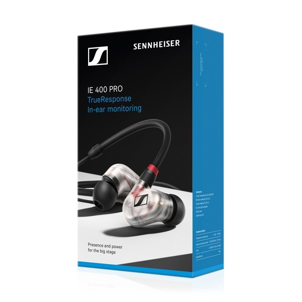 Sennheiser IE 400 Pro In-Ear Monitoren, Transparant | Gear4music