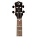 Luna High Tide Zebra Electro Soprano Ukulele, Headstock Front