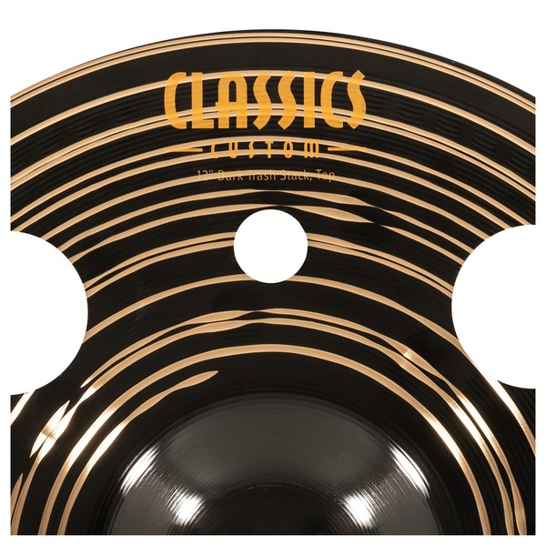 Meinl 12" Classics Custom Dark Trash Stack - Top Close