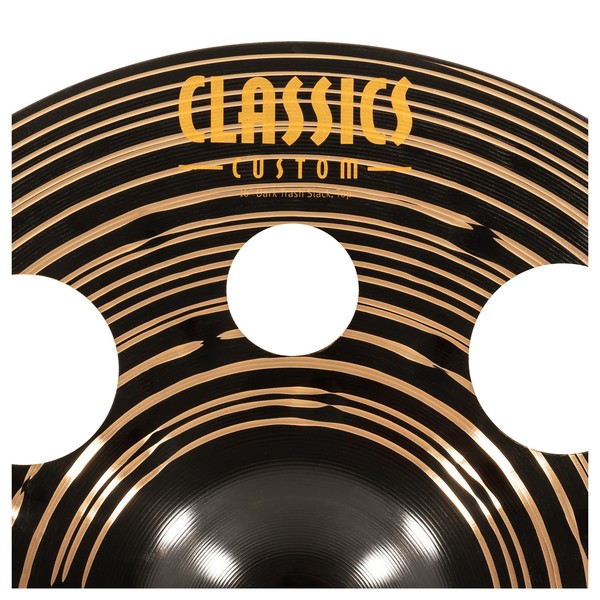 Meinl 16" Classics Custom Dark Trash Stack - Top Close