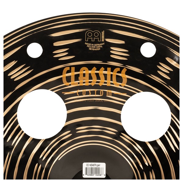 Meinl 18" Classics Custom Dark Trash Stack - Close