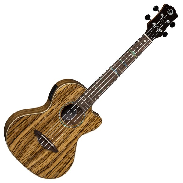 Luna High Tide Zebra Tenor Electro Ukulele