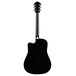 Fender FA-125CE Dreadnought Electro Acoustic, Black Back View