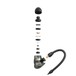 Sennheiser IE 400 Pro In-Ear Monitors, Smoky Black, Exploded View