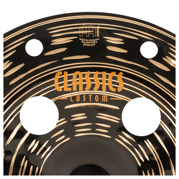 Meinl 16" Classics Custom Dark Trash China - Logo