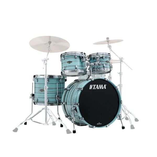 Tama Starclassic Walnut/Birch 4pc Shell Pack, Arctic Blue Oyster - Main Image