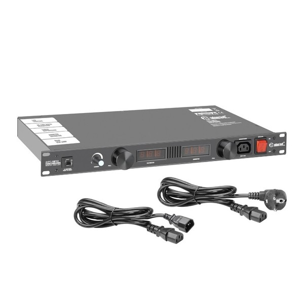 Adam Hall PCL10PRO Power Conditioner with Rack Light and Multimeter Cables Included