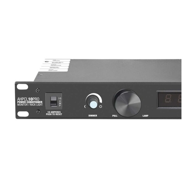 Adam Hall PCL10PRO Power Conditioner with Rack Light and Multimeter Dimmer