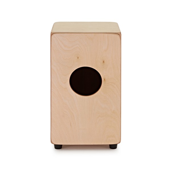 Compact Cajon and Gigbag by Gear4music, Teak