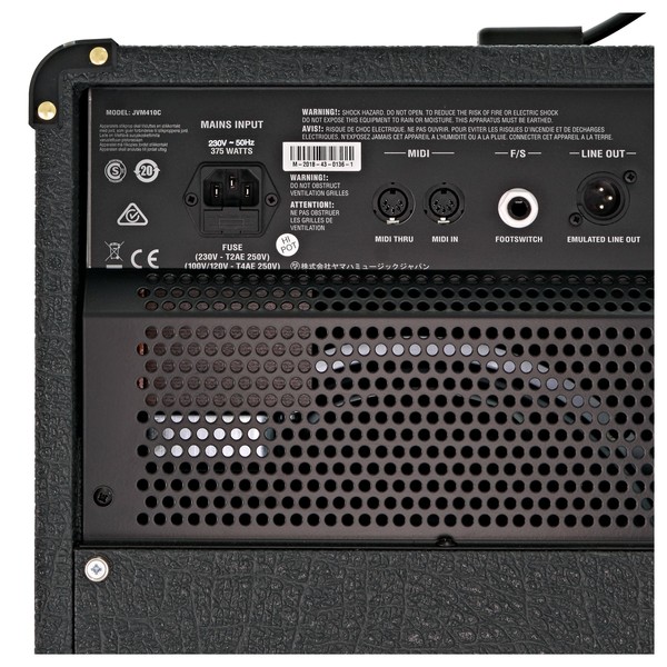 Marshall JVM410C 2x12 Valve Combo back close