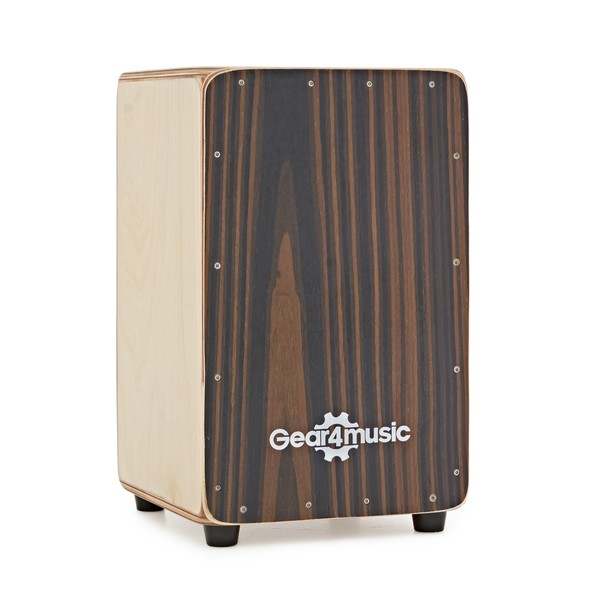 Compact Cajon and Gigbag by Gear4music, Ebony