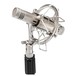 Warm Audio WA-84 Small Diaphragm Condenser Microphone, Nickel, Shock Mounted Angled