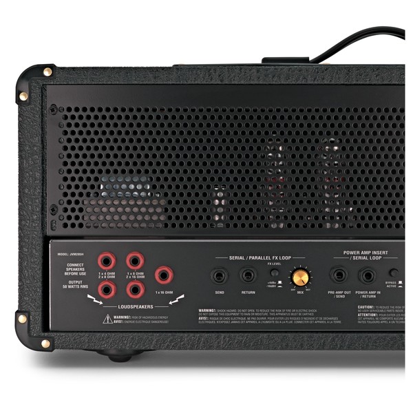 Marshall JVM205H 50W Valve Amp Head back close