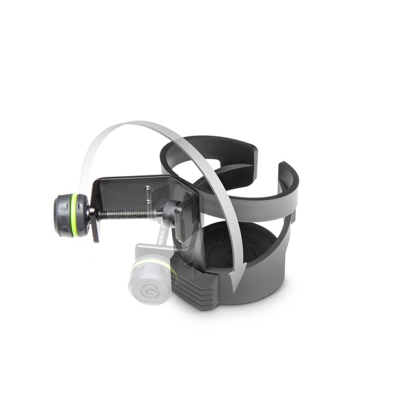 Gravity MA DRINK M Microphone Stand Drink Holder, Medium Clamp is Rotatable
