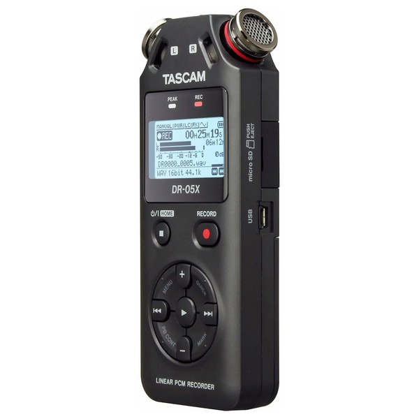Tascam DR-05X - Angled