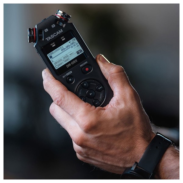 Tascam DR-05X Audio Recorder - Lifestyle