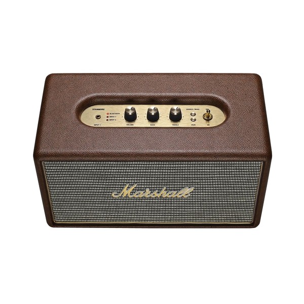 Marshall Stanmore Active Stereo Bluetooth Speaker, Brown