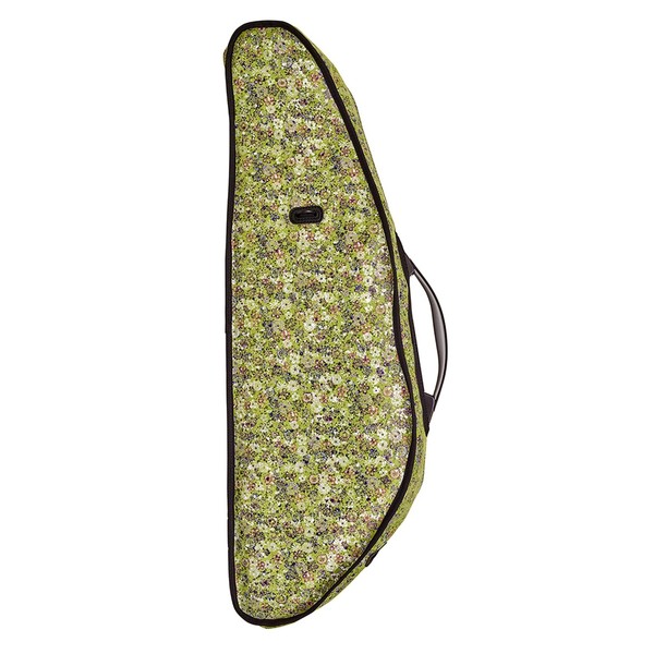 BAM HO2000XLF Hoody for Hightech Slim Violin Case, Green Flowers, Back