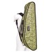 BAM HO2000XLF Hoody for Hightech Slim Violin Case, Green Flower, Back