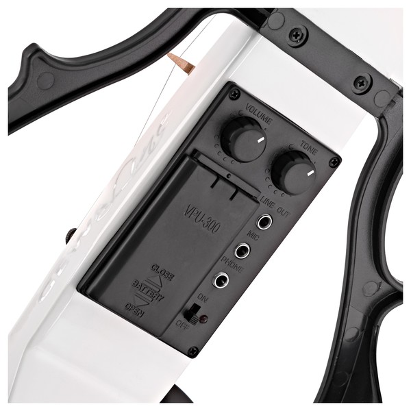 Gewa EViolin Electric Violin Outfit, White back close
