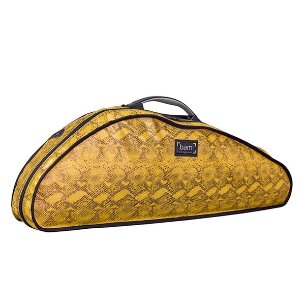 BAM HO2000XLS Hoody for Hightech Slim Violin Case, Yellow Snake