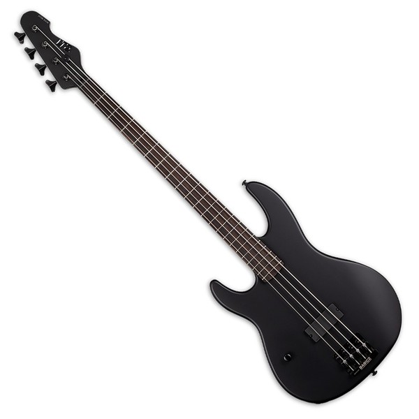 ESP LTD AP-4 Black Metal Bass Left Handed, Black Satin